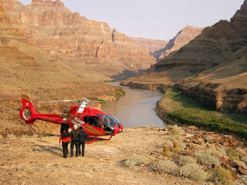 Grand Canyon Helicopter Tour from Las Vegas with VIP Skywalk and Pontoon Boat Ride