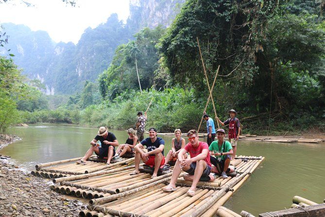 Khao Sok: Full-Day Bamboo Rafting and Elephant Bathing